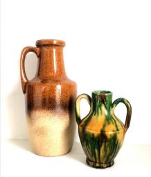 Pichet et vase céramique Vallauris vintage 