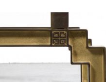 Belle table basse en bronze de  Peter Ghyczy