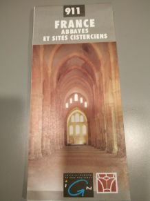 Carte IGN 911 France Abbayes et sites cisterciens 1995