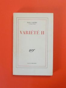 Variété 2- Paul Valéry- Pages Non Coupées- Gallimard 