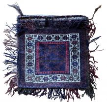 Tapis vintage Afghan Baluch fait main, 1C951