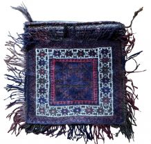 Tapis vintage Afghan Baluch fait main, 1C951