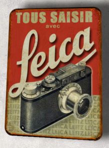 Plaque métal Leica