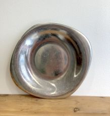 Plat en métal argenté carré Bouillet Bourdelle