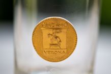 Verre Cinzano médaillon doré Verona - années 70