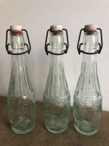 Trio de bouteilles soda Romand - Valbonne