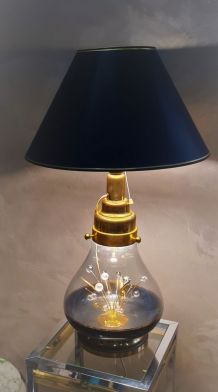 lampe or et  verre  delux   desing 1970 a  80  ,  demontable