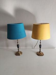 lampes laiton vintage