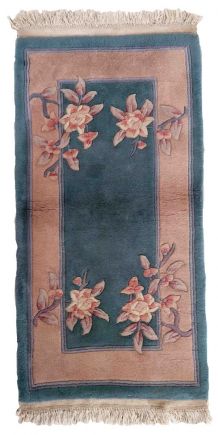 Tapis vinntage Chinois Art Deco fait main, 1C1030