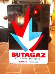 Plaque Publicitaire Butagaz "la vraie marque"