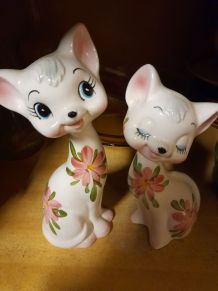 Petites figurines chats vintage (une 30aine d année)