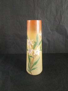 Vase en patte de verre 1900 signé