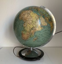 Globe vintage 1960 terrestre colombus duo - 44 cm