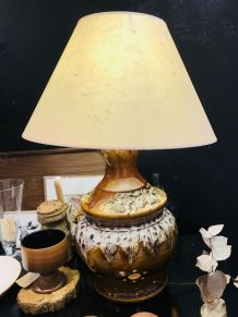 Lampe céramique années 80