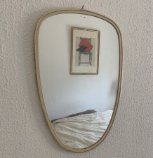 Miroir vintage 1960 rétroviseur asymétrique forme libre - 40
