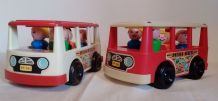 Fisher Price "Mini Bus" Lot de 2