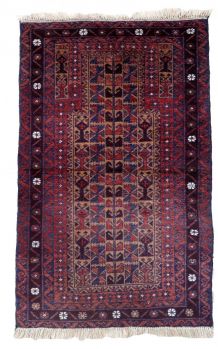 Tapis vintage Afghan Baluch fait main, 1C1059