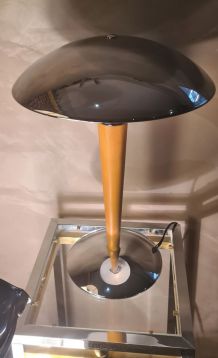 lampe champignon ( dit paquebot) ,H45 x L32 , chrome  nickel