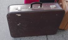Grande valise vintage marron