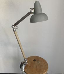 Lampe vintage 1950 industrielle atelier usine Super Chrome -