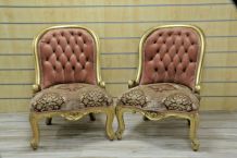 Deux fauteuil style Louis XV