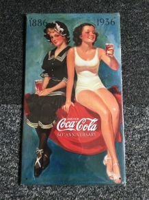 Plaque publicitaire Coca-Cola 