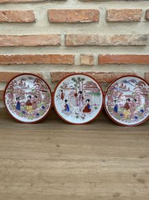 Soucoupes porcelaine japonaise 