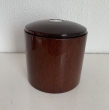 Pot à tabac vintage 1960 tabatière bois écusson Stewart - 15