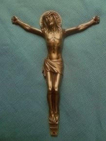 christ en bronze , vintage