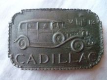 Boucle de ceinture CADILLAC , métal vintage