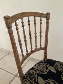 Chaise en noyer revisitée