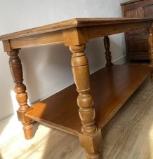 Table basse ou de vestibule en bois de chêne 