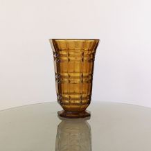 Vase vintage ambré