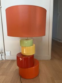 Lampe type Kostka vintage multi couleurs