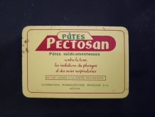Ancienne boîte en tôle Pectosan Pates Médicamenteuses Toux