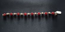 Bracelet plaqué or jaune(Bijoux Murat) et pierres agates