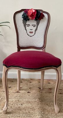 Chaise Bois cannée Frida