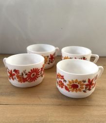 Tasses à café Arcopal Vintage motif Flore