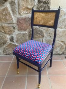 Chaise Empire Cannage Chevron