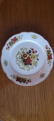 Assiettes plates porcelaine DIGOIN-SARREGUEMINES
