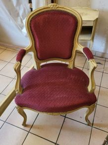 fauteuil cabriolet rouge