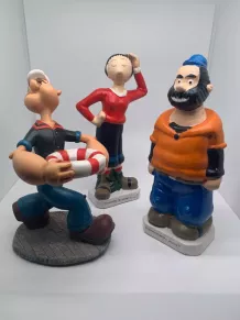Trio de figurines Popeye Olive et Brutus