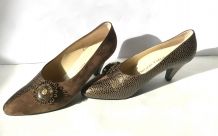 Chaussures Soulier Evelins vintage cuir