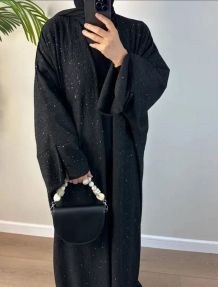 Kimono abaya pailleté