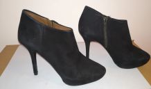529A* ZARA superbes boots noirs (39)