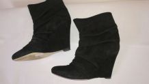 779A* Spaziomoda - sexy bottillons noirs full cuir (37)