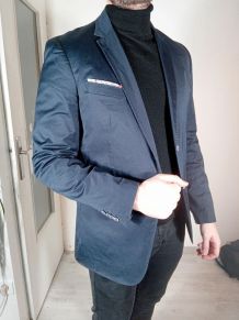 Élégante veste costume marine homme 97% cotton