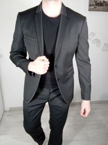 Élégant costume noir homme devred taille 52 veste 42 pantalo