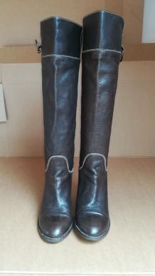 511B* superbes bottes marron tout cuir marque CECIL (p37)