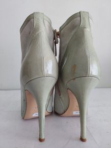 208C* Spaziomoda - sexy bottillons turquoise full cuir (40)